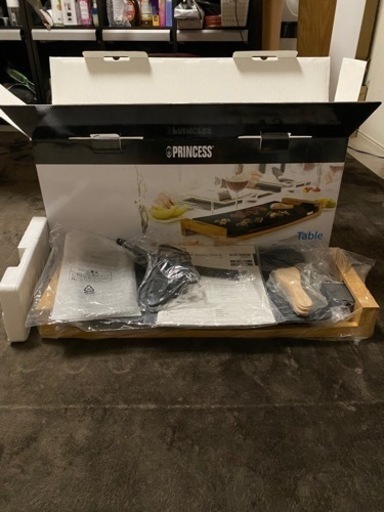 Princess プリンセス　テーブルグリルストーン　ブラック　黒＋専用 フタ