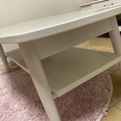 【無料】折り畳み式テーブル　ホワイト　一人暮らし向き！の画像