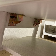【無料】折り畳み式テーブル　ホワイト　一人暮らし向き！の画像