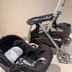 新生児から使えるベビーカー（チャイルドシートとしても可）の画像