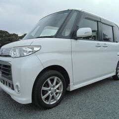 ☆タントカスタムＸ☆スライドドア☆パールホワイトで奇麗です☆車検2年付き☆の画像