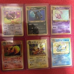 B イーブイ　ブースター　サンダース　シャワーズ　ブラッキー　エーフィ　旧裏