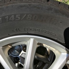 中古夏タイヤ　145/80R13の画像