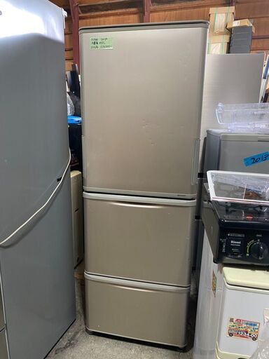 T1704　シャープ　３ドア冷蔵庫　両開き　３５０L