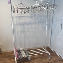 【IKEA】衣装洋服ラック 洗濯物干し