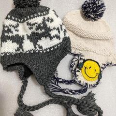 【まとめ売り】4点　90センチ　子ども服アウター2点・ニット帽2点の画像