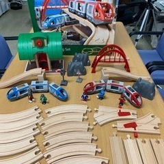 【再投稿】BRIO（ブリオ）のレールウェイセットの画像