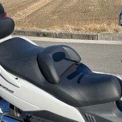 下取り車 自賠責保険付き R4.9.9迄 スズキ スカイウェイブ250 パールホワイト リアボックス CJ42の画像