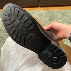 【新品未使用】長靴（黒）　Lサイズの画像