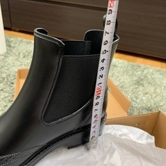【新品未使用】長靴（黒）　Lサイズの画像