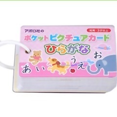 ポケットピクチュアカード ひらがな 知育玩具 入園準備 幼児教育 ベビー キッズの画像