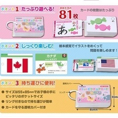 ポケットピクチュアカード ひらがな 知育玩具 入園準備 幼児教育 ベビー キッズの画像