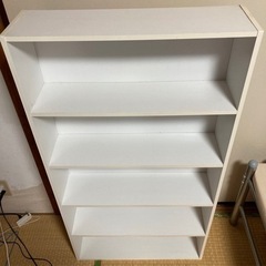 【無料】超絶ハイセンスな美しい白い本棚【取りに来てくれる方限定】の画像
