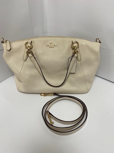ショルダーバッグ Extreme Beauty] Coach Ava Kelsey Shoulder Bag 2way Leather White
