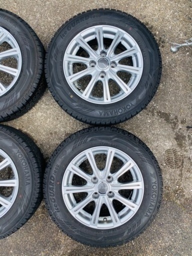 タイヤホイールセット 社外アルミ 14インチ 5.5J スタッドレス ヨコハマタイヤ ice guard バリヤマ