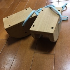 室内用パカポコ　木製　バランス　缶ポックリ