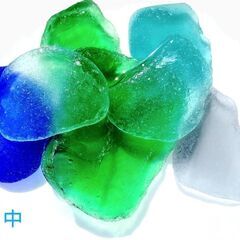 時の流れシーグラス（大７点セット）