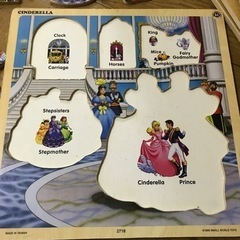 シンデレラ　木のパズルの画像
