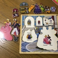 シンデレラ　木のパズルの画像