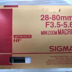 【希少】SIGMA 28-80㎜ F3.5-5.6 mini ZOOM MACRO HFの画像