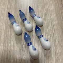 陶器　箸置き　ナス　セット