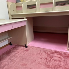 システムベッド　ピンク　マットレス付き　の画像
