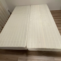 セミシングル脚付ベッドマットレス 2台セット　桜屋工業の画像