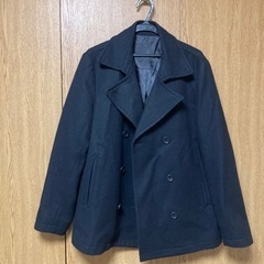 レディース　黒いコート　大きめサイズ