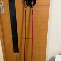 【お取引予定の方が決まりました】 LEKI★レキ スキー ストック GALAXY HTS6.0 ワインレッド★全長120cmの画像