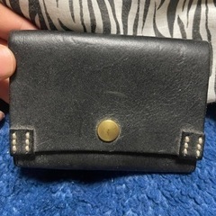 名刺入れ　ブラック　革