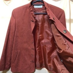 M・Salir ジャケット　9AR M ワインレッド　スーツ　ジャンパー　赤　レッド　レディース　ジャンパー　アウター　の画像