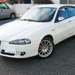 ★車検R4/10★H21年式アルファ147★限定100台!ホワイトエディション！★赤の本革仕様★社外17アルミ★ドラレコ他の画像
