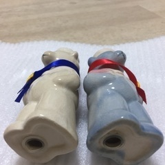 ☆新品☆塩コショウ入れ スパイス入れ くま 調味料ケース 食器 皿 器 カラトリーの画像