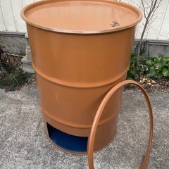 ⑥ドラム缶　焼却炉　オープンタイプ　蓋ありの画像