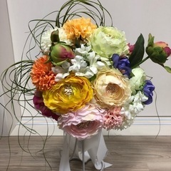ぬいぐるみ(ダニエル)&ブーケ&ブートニアの画像