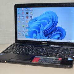 中古ノートパソコン 東芝 T350/36AB 最新Windows11+office 大容量HDD750GB Core i5-460M/4GB/HDMI/15.6インチ/無線内蔵/便利なソフト多数   