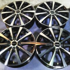 軽乗用車 15インチ☆ブラック＆ポリッシュ色☆タント ハスラー ソリオ Nボックス ムーヴ ミラ コペン ワゴンR アルト ラパン スペーシア N-BOX デイズ【富山】点検OK４本