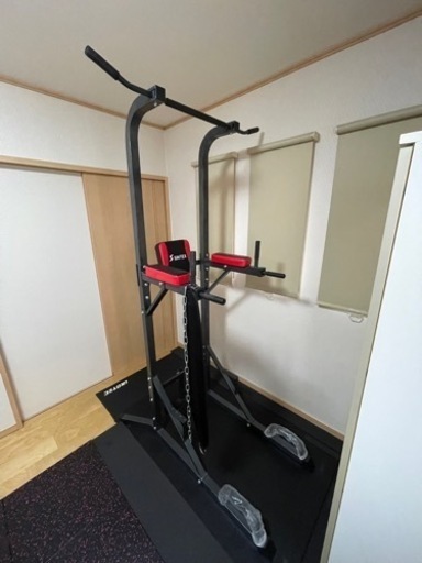 【引取先決まりました】懸垂マシン、マット、加重ベルト（中古）