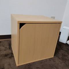 扉付きタイプ 　キューブボックス　木製 収納 