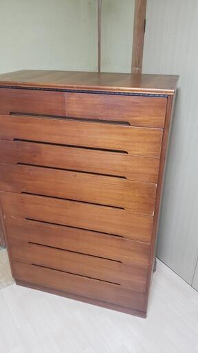 中古のタンス、チェスト(昭和の物) ８段