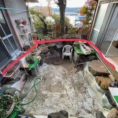 ウッドデッキ作成の画像