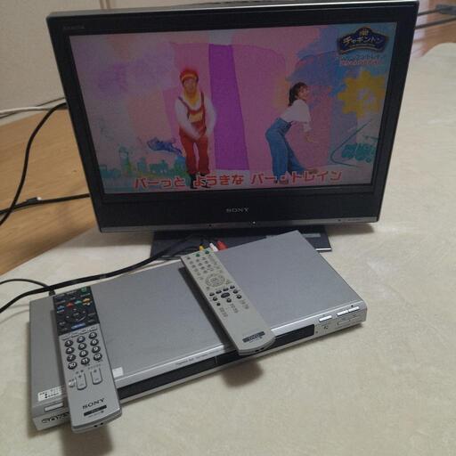 2007年製ソニー20型テレビとDVDプレーヤー　リモコン付き