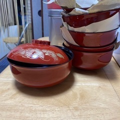 お雑煮用お椀　蓋付き5個セット