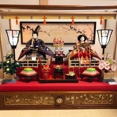 雛人形　ガラスケース　オルゴール