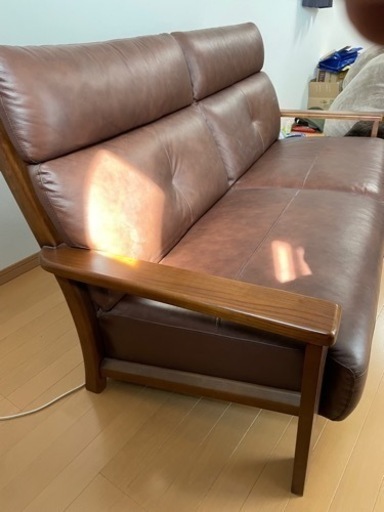 ソファー　革　