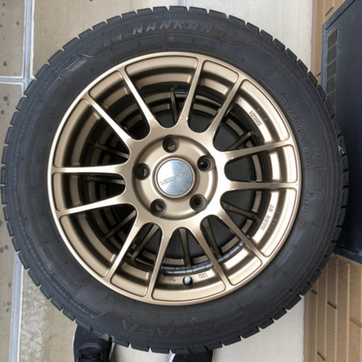 スタッドレスタイヤ4本セット 185/60R15 ENKEI エンケイ ホイール付き ナンカン RIVAZZA