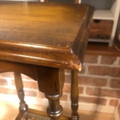 オールドカリモク 花台 コロニアル ウォールナット（オイルと蜜蝋で仕上げてます）の画像