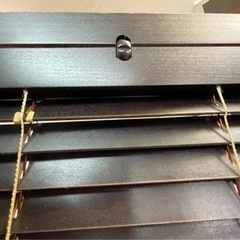 【リサイクルサービス八光　田上店】ぽん家具　ダークブラウン4連パーテーションの画像