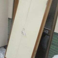 中古　昭和レトロ調　室内扉 両開き枠付き　室内ドア　ＤＩＹに最適