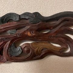 木のレリーフ　バリ風の画像